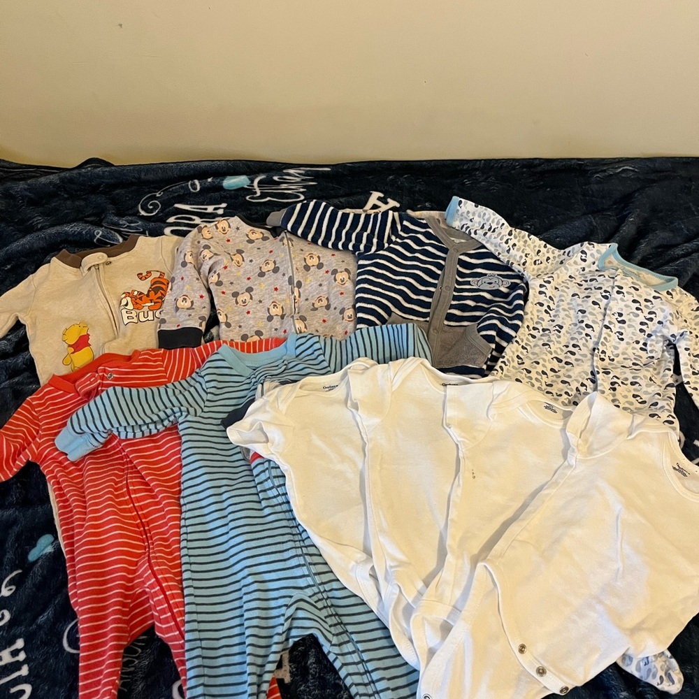 Baby boy 6-9mons 10 piece bundle - Carter’s, Disney, Gerber’s